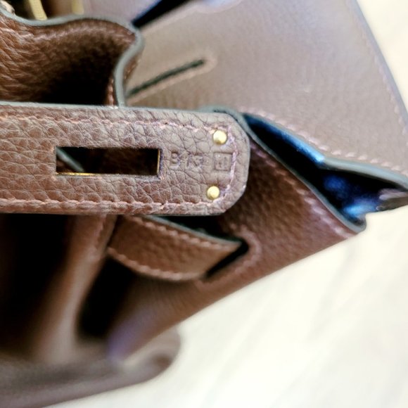 Hermes Birkin 30 cm Chocolat Togo Leather Handbag - Picture 9 of 10